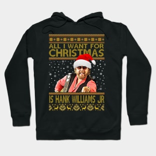 All i want for christmas is hank vintage Hoodie